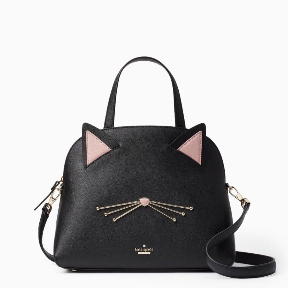 Kate Spade meow lottie handbag crossbody black